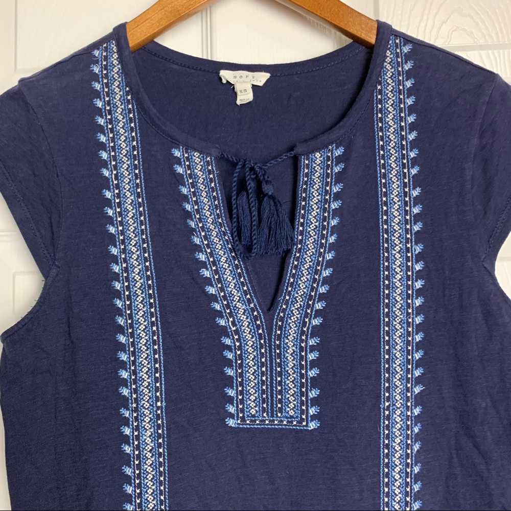 Soft Joie Yadon Dress Embroidered Boho - Picture 3 of 7